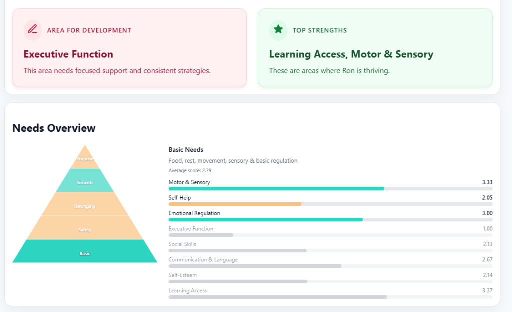 Inclusion Platform - Needs Overview with Maslow Pyramid